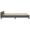 vidaXL Estructura de cama sin colch&oacute;n terciopelo gris oscuro 140x190cm