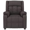 vidaXL Sill&oacute;n reclinable el&eacute;ctrico tela marr&oacute;n oscuro