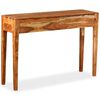 vidaXL Mesa consola de madera maciza 118x30x80 cm