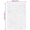 vidaXL Alfombra de pelo corto look escandinavo IZA crema 160x230 cm