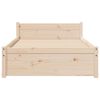 vidaXL Estructura de cama sin colch&oacute;n madera maciza 100x200 cm