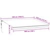 vidaXL Toldo retr&aacute;ctil autom&aacute;tico marr&oacute;n 500x350 cm