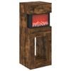 vidaXL Chimenea el&eacute;ctrica Roble Ahumado 35 x 30 x 86 cm