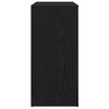 vidaXL Vitrina Roble Negro 80 x 33 x 70 cm Madera contrachapada