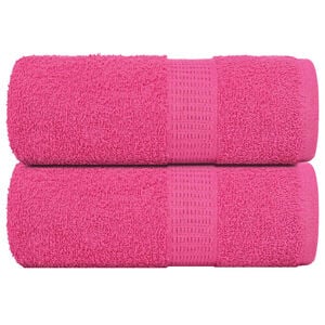 vidaXL Toallas de mano FROGN 2 uds rosa 30x30 cm 360 g/m&sup2;