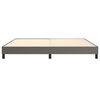 vidaXL Estructura de cama con somier cuero sint&eacute;tico gris 200x200 cm