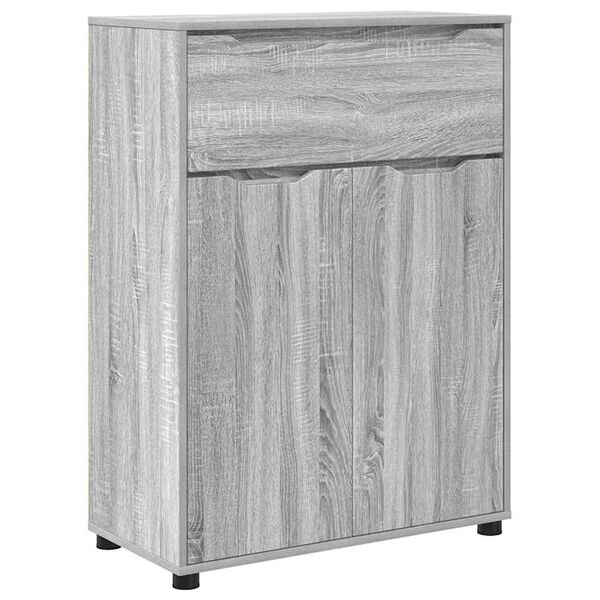 vidaXL Gabinete de Ba&ntilde;o con caj&oacute;n Gris Sonoma 72,5 x 36,5 x 100 cm
