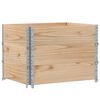 vidaXL Collares de palets 3 unidades madera maciza de pino 80x60 cm