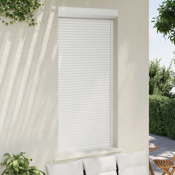 vidaXL Persiana de aluminio blanca 100x210 cm