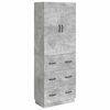 vidaXL Juego de armarios 2 pcs Gris Hormig&oacute;n 66 x 34,5 x 87 cm