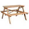 vidaXL Mesa de picnic de bamb&uacute; 120x120x78 cm