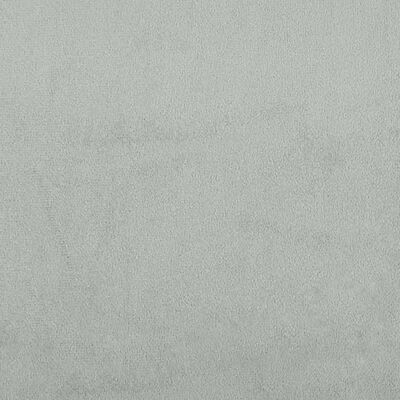 vidaXL Banco de terciopelo gris claro 81,5x41x49 cm
