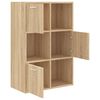 vidaXL Armario almacenamiento madera contrachapada roble 60x29,5x90 cm