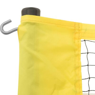 vidaXL Red de voleibol tela PE amarillo y negro 823x244 cm