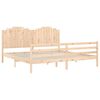 vidaXL Estructura de cama con cabecero madera maciza 200x200 cm