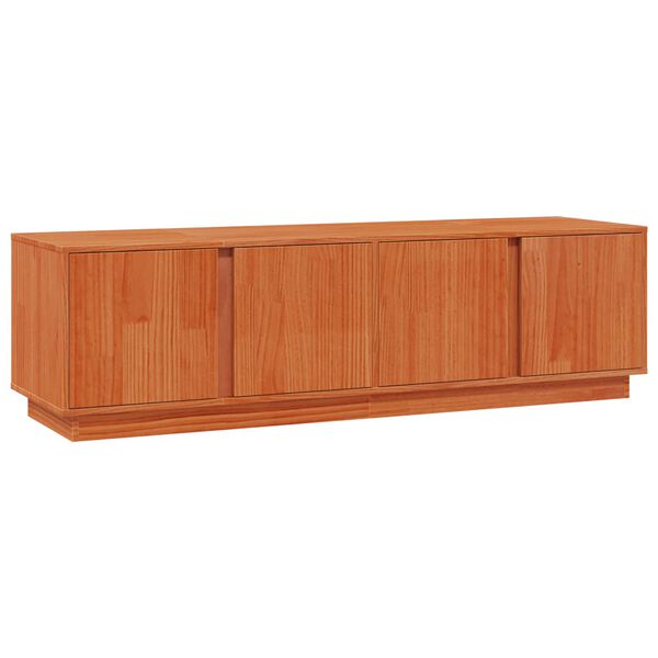 vidaXL Mueble de TV Marr&oacute;n Cera 140 x 40 x 40 cm Pino macizo