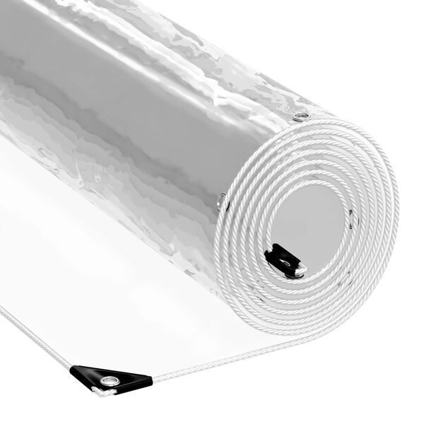 vidaXL Lona Transparente 4 x 12 m PVC
