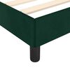vidaXL Estructura cama sin colch&oacute;n terciopelo verde oscuro 120x190cm