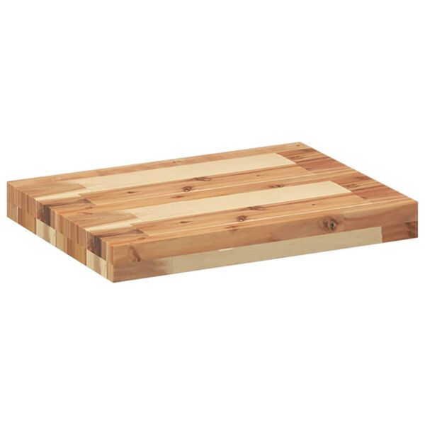 vidaXL Estante flotante 2 uds madera acacia acabado aceite 60x30x4 cm
