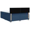 vidaXL Cama box spring con colch&oacute;n tela azul 180x200 cm