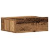 vidaXL Mesitas de noche flotantes 2 uds madera vieja 40x32x15 cm