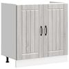 vidaXL Panel para lavavajillas Lucca madera contrachapada sonoma gris