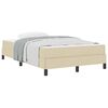 vidaXL Cama tipo Box Spring Crema 120 x 190 cm tela