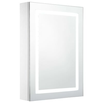vidaXL Mueble de baño con espejo LED 50x13x70 cm