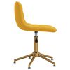 vidaXL Sillas de comedor giratorias 4 uds terciopelo amarillo mostaza