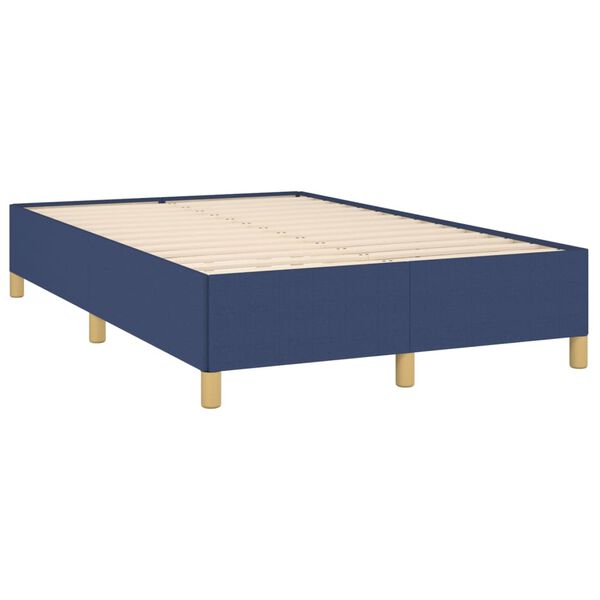 vidaXL Estructura de cama sin colchón tela azul 120x200 cm