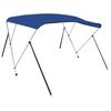 vidaXL Toldo Bimini de 3 arcos azul 183x180x137 cm