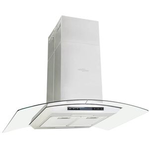 vidaXL Campana extractora de techo 90 cm pantalla t&aacute;ctil 756 m&sup3;/h LED