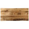 vidaXL Tablero de mesa borde natural madera maciza mango 80x40x3,8 cm
