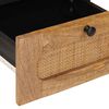 vidaXL Armario de Noche Natural 40 x 33 x 46 cm Madera de mango maciza