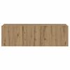 vidaXL Mueble para TV de pared madera contrachapada artesanal 8 piezas
