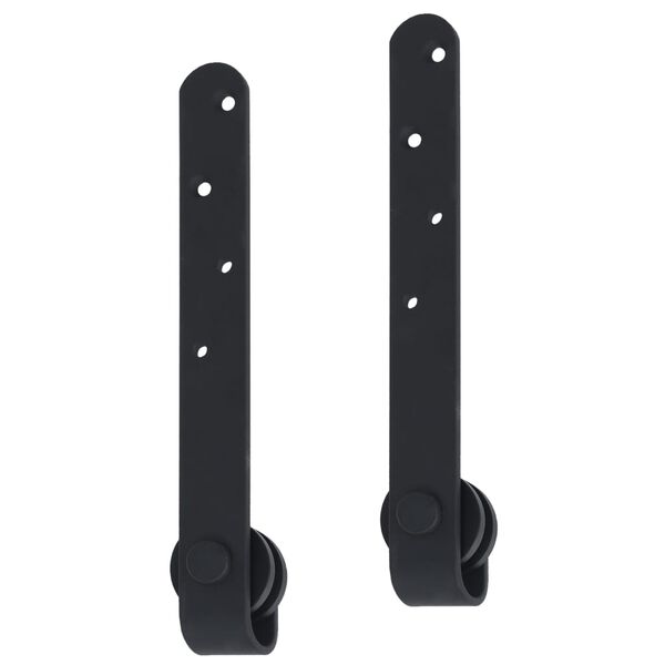 vidaXL Kit mini puerta corredera armario acero carbono 152 cm