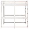 vidaXL Cama alta con escritorio y escalera madera blanca 180x200 cm