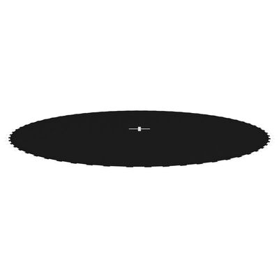 vidaXL Lona de salto para cama elástica redonda tela negro 3,66 m
