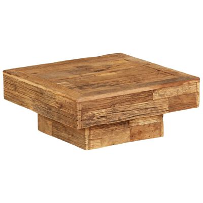 vidaXL Mesa de centro de madera maciza reciclada 70x70x30 cm