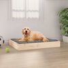 vidaXL Cama para perros madera maciza de pino 71,5x49x9 cm