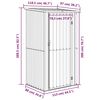 vidaXL Cobertizo jard&iacute;n acero galvanizado antracita 118,5x97x209,5 cm