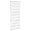 vidaXL Estor cebra blanco 60x150 cm tejido ancho 55,9 cm poli&eacute;ster