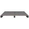 vidaXL Estructura de cama de palets madera maciza pino gris 180x200 cm