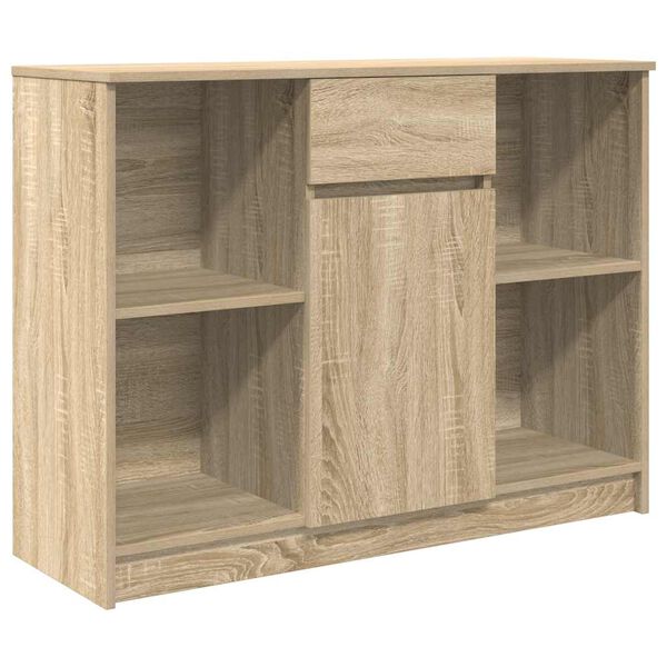 vidaXL Aparador con caj&oacute;n roble Sonoma 101x35x76 cm madera ingenier&iacute;a