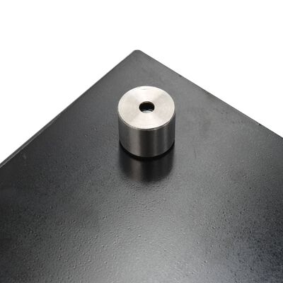 vidaXL Protección salpicaduras cocina vidrio templado negro 100x50 cm