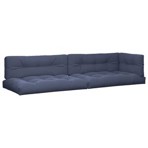 vidaXL Cojines para muebles de palets 5 unidades tela azul marino
