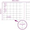 vidaXL Valla de campo Plateado 50 x 0,8 m Acero galvanizado