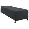 vidaXL Funda para Loungers Liso Negro 74 x 210 x 40 cm tela