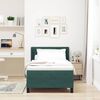 vidaXL Cama tipo Box Spring Verde oscuro 200 x 90 cm Poli&eacute;ster