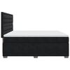 vidaXL Cama box spring con colch&oacute;n terciopelo negro 180x200 cm